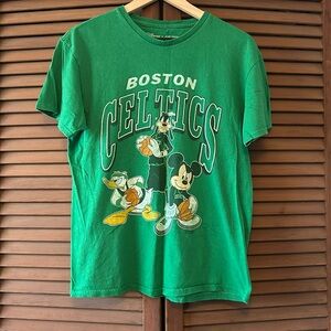 Men's Junk Food Kelly Green Boston Celtics Disney Mickey Squad T-Shirt